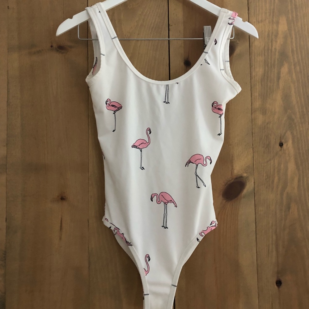 Forever 21 Flamingo Body Suit